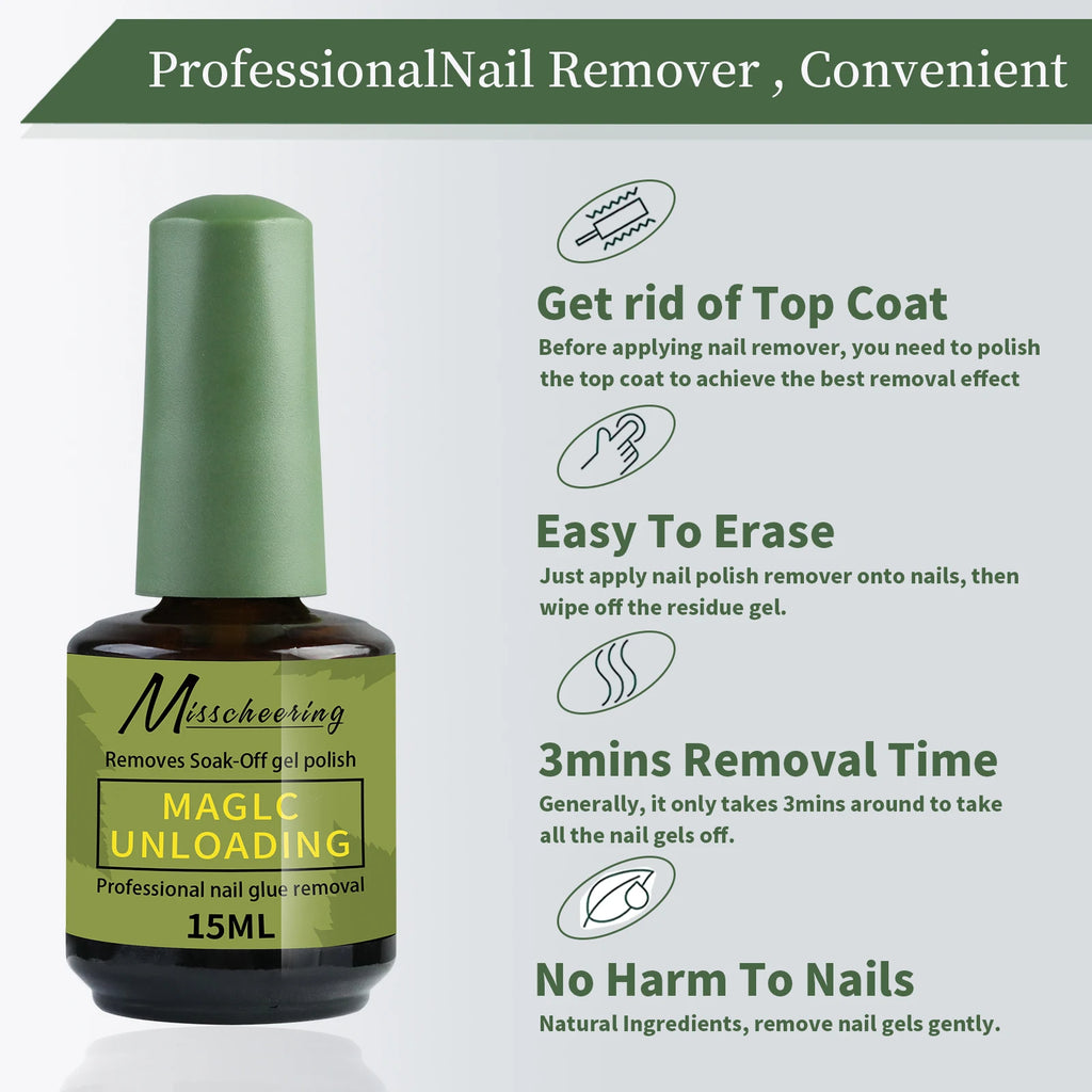 Magic Gel Remover Fast, Gentle & Effortless Gel Polish Removal